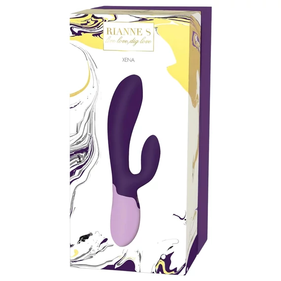 Rianne Essential Xena - nabíjateľný vibrátor s ramienkom (tmavo fialový)
