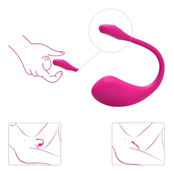 LOVENSE Lush 2 - inteligentné vibračné vajíčko (ružové)