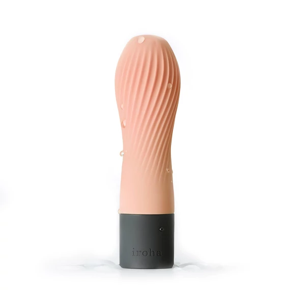 TENGA Iroha Zen - Hanacha super mäkký silikónový vibrátor (broskyňa)