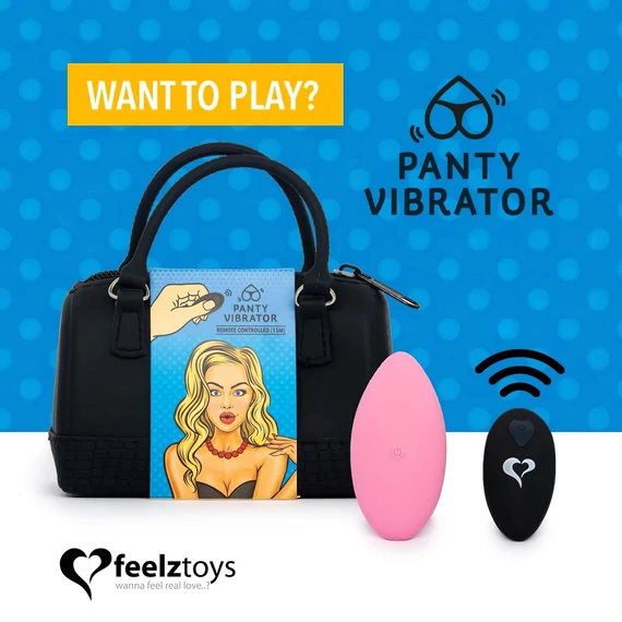 FEELZTOYS Panty - nabíjací, bezdrôtový klitorálny vibrátor (ružový)