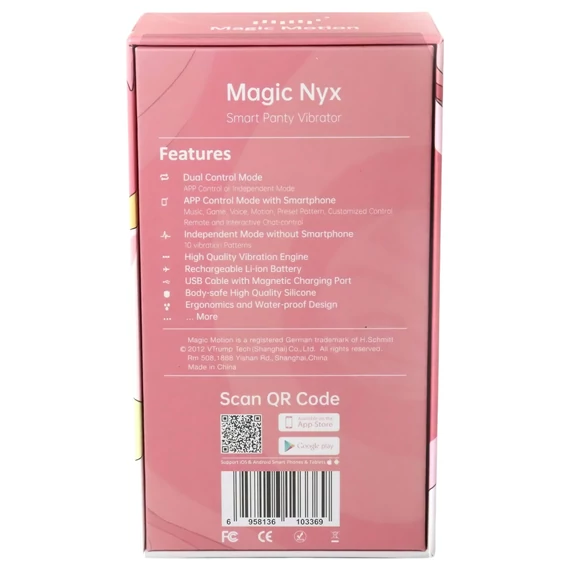 Magic Motion Nyx - vodotesný klitoriálny vibrátor (korálová farba)