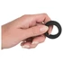Black Velvet - hrubostenný krúžok na penis (2,6 cm) - čierny
