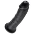 King Cock 8 - čierny 20 cm dildó
