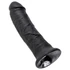 King Cock 8 - čierny 20 cm dildó