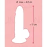 Nature Skin - prirodzené dildo s prísavkou - malé, realistické