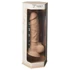 Silexd 7 - prisávací dildo - 17,5 cm (prírodný)