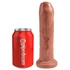 King Cock 7 - realistický dildó (18cm) - tmavá ušľachtilá farba