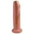 King Cock 7 - realistický dildó (18cm) - tmavá ušľachtilá farba