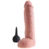King Cock 11 - realistický striekajúci dildo (28 cm) - prírodný