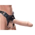 Fetish Strap-On 12 - pripevniteľný dutý dildo (prírodný)