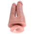 Realistický King Cock dvojitý dildó