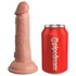 King Cock Elite 6 - realistický vibrátor s prísavkou (15 cm) - prírodný