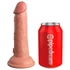 King Cock Elite 6 - realistický vibrátor 15cm (tmavý naturálny)