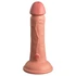 King Cock Elite 6 - realistický vibrátor 15cm (tmavý naturálny)