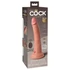 King Cock Elite 7 - prísavkový, diaľkovo ovládaný vibrátor 18 cm - prírodný