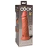 King Cock Elite 20cm - realistický vibrátor (tmavý telový)