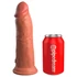 King Cock Elite 20cm - realistický vibrátor (tmavý telový)