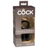 King Cock Elite Crown Jewels - kyvné semenníky, nadstavec na penis (čierny)