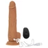 Naked Addiction Thrust 9 - rádiový, pulzujúci vibrátor - tmavý (23 cm)