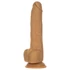 Naked Addiction Thrust 9 - rádiový, pulzujúci vibrátor - tmavý (23 cm)