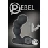 Rebel - čierny oceľový vibrátor na prostatu