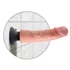 King Cock 9 prísavný vibrátor (23 cm) - prírodný vzhľad