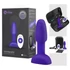 b-Vibe Rimming - rotačný anál vibrátor s perlami (fialový)