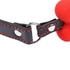Ida Leather – červený kosťový náhubok