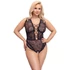 Cottelli Curves - priehľadné vzorované body (čierne) - 85D/L