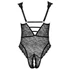 Cottelli Curves - priehľadné vzorované body (čierne) - 85D/L