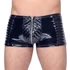 Black Level - rebrované šortky na zips pre mužov (čierne) - S