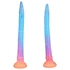 OgazR XXL Úhor - žiariace análne dildo - 47 cm (ružová)