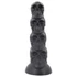 Toppedmonster - lebka dildo - 22 cm (čierna)