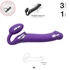 Strap-on-me M - bezpásový pripínací vibrátor (fialový)
