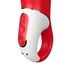 Satisfyer Power Flower - nabíjateľný, vodotesný vibrátor (červený)