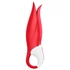 Satisfyer Power Flower - nabíjateľný, vodotesný vibrátor (červený)
