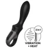 Satisfyer Heat Climax - inteligentný čierny análny vibrátor s ohrevom