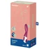Satisfyer: Vibračné vzrušenie s ohrevom (červený)