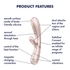 Milenec Satisfyer - inteligentný vibrátor (strieborný)