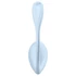 Satisfyer Smooth Petal - inteligentné vibračné vajíčko (modré)