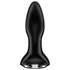 Satisfyer Rotator Plug 2 - akku anál vibrátor s perlami (čierny)