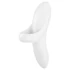 Satisfyer Bold Lover - nabíjateľný vodeodolný prstový vibrátor (biely)