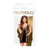 Penthouse Juicy Poison - čierne pásikové mini šaty - S-L