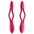 Satisfyer Elastic Joy - nabíjateľný, flexibilný párvibrátor (červený)