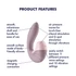 Satisfyer Supernova - nabíjací dvojfunkčný vibrátor (ružový)