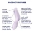 Satisfyer Curvy Trinity 2 - 2v1 vibrátor s vlnami (fialový)