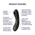 Satisfyer Curvy 2v1 vibrátor čierny - vzrušujúca vlna rozkoše