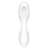 Satisfyer Curvy Trinity 5+ - šikovný 2v1 vibrátor (biely)