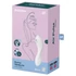 Satisfyer Curvy Trinity 5+ - šikovný 2v1 vibrátor (biely)