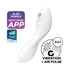 Satisfyer Curvy Trinity 5+ - šikovný 2v1 vibrátor (biely)